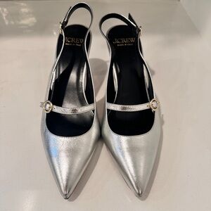 J. Crew Made in Italy Slingback Pumps